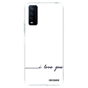 Picasee silikonski prozorni ovitek za Vivo Y11s - I love you