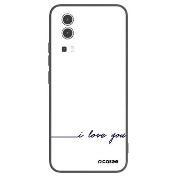 Picasee silikonski črni ovitek za Vivo Y72 5G - I love you