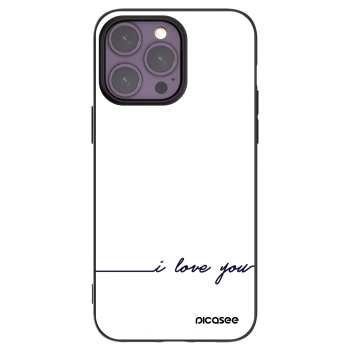 Picasee silikonski črni ovitek za Apple iPhone 14 Pro Max - I love you