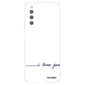 Picasee silikonski prozorni ovitek za Sony Xperia 10 IV 5G - I love you