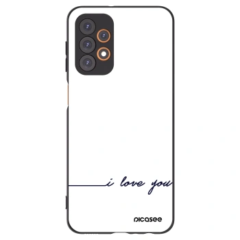 Picasee silikonski črni ovitek za Samsung Galaxy A23 A236B 5G - I love you