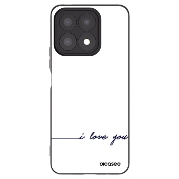 Picasee silikonski črni ovitek za Honor X8a - I love you