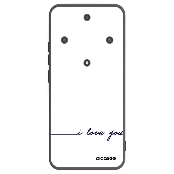 Picasee silikonski črni ovitek za Honor Magic5 Lite 5G - I love you