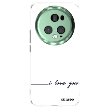 Picasee silikonski prozorni ovitek za Honor Magic5 Pro - I love you
