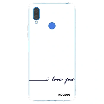 Picasee silikonski prozorni ovitek za Huawei Nova 3 - I love you