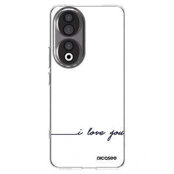 Picasee silikonski prozorni ovitek za Honor 90 5G - I love you