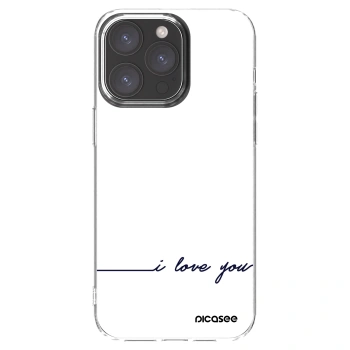 Picasee silikonski prozorni ovitek za Apple iPhone 15 Pro Max - I love you