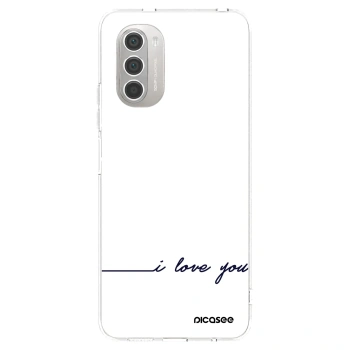 Picasee silikonski prozorni ovitek za Motorola Moto G51 - I love you