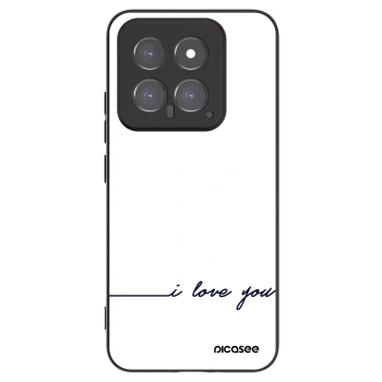 Picasee silikonski črni ovitek za Xiaomi 14 - I love you