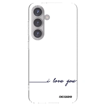 Picasee silikonski prozorni ovitek za Samsung Galaxy S24 S921B 5G - I love you