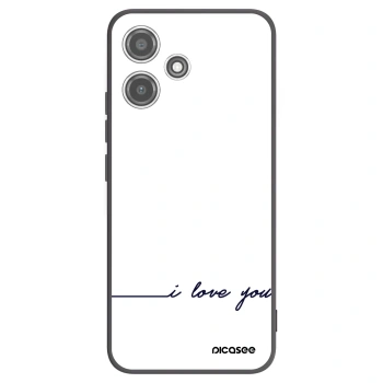 Picasee silikonski črni ovitek za Xiaomi Redmi 12 5G - I love you