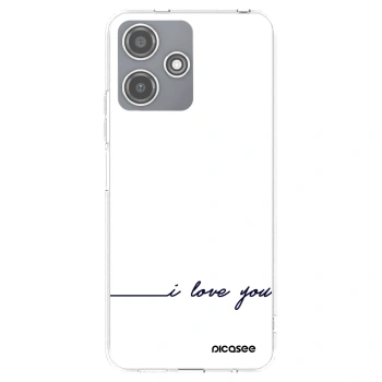 Picasee silikonski prozorni ovitek za Xiaomi Redmi 12 5G - I love you