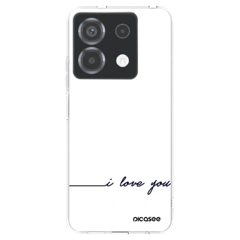 Picasee silikonski prozorni ovitek za Xiaomi Poco X6 - I love you