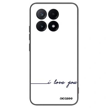 Picasee silikonski črni ovitek za Xiaomi Poco X6 Pro - I love you