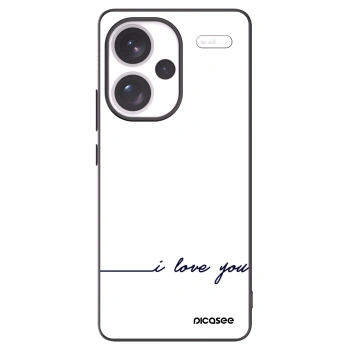 Picasee silikonski črni ovitek za Xiaomi Redmi Note 13 Pro+ 5G - I love you