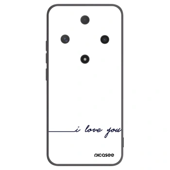 Picasee silikonski črni ovitek za Honor Magic6 Lite 5G - I love you