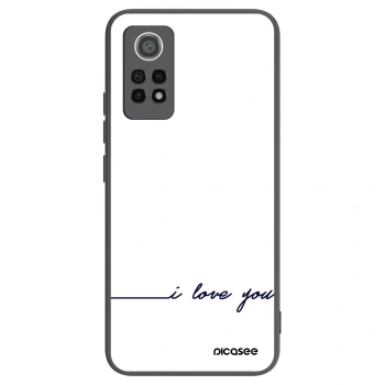 Picasee silikonski črni ovitek za Xiaomi Redmi Note 12 Pro 4G - I love you