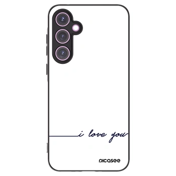 Picasee silikonski črni ovitek za Samsung Galaxy A35 5G A356B - I love you