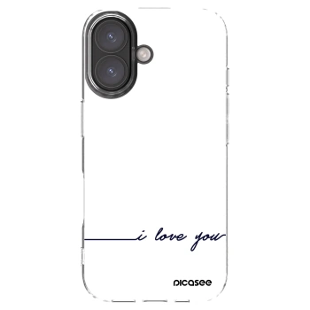 Picasee silikonski prozorni ovitek za Apple iPhone 16 - I love you