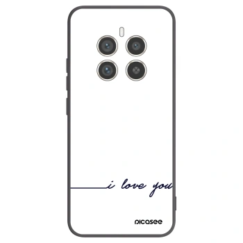 Picasee silikonski črni ovitek za Realme 12 Pro 5G - I love you