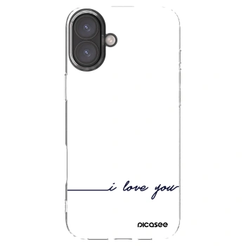 Picasee silikonski prozorni ovitek za Apple iPhone 16 Plus - I love you