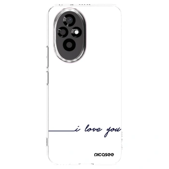 Picasee silikonski prozorni ovitek za Honor 200 Pro 5G - I love you
