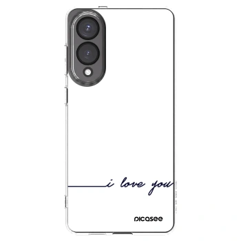 Picasee silikonski prozorni ovitek za Samsung Galaxy S25 Edge 5G - I love you