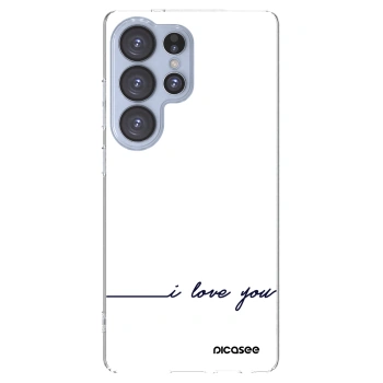 Picasee silikonski prozorni ovitek za Samsung Galaxy S25 Ultra 5G - I love you