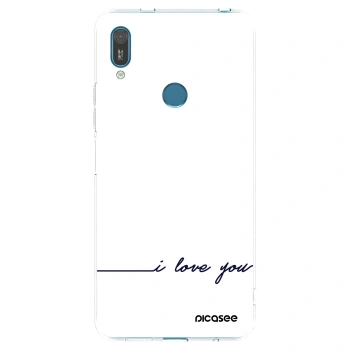 Picasee silikonski prozorni ovitek za Huawei Y7 2019 - I love you