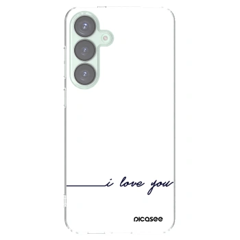 Picasee silikonski prozorni ovitek za Samsung Galaxy S25+ 5G - I love you