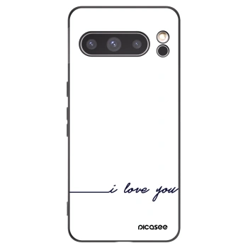 Picasee silikonski črni ovitek za Google Pixel 8 Pro - I love you