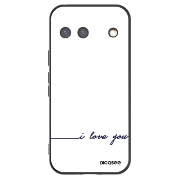 Picasee silikonski črni ovitek za Google Pixel 9 - I love you