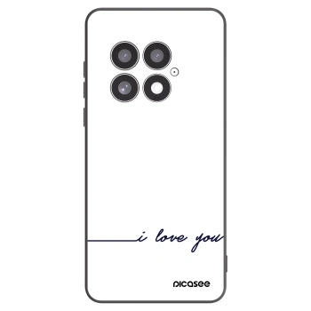 Picasee silikonski črni ovitek za OnePlus 13 5G - I love you