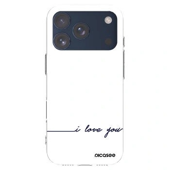 Picasee silikonski prozorni ovitek za Apple iPhone 17 Pro - I love you