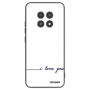 Picasee silikonski črni ovitek za Realme 12X - I love you