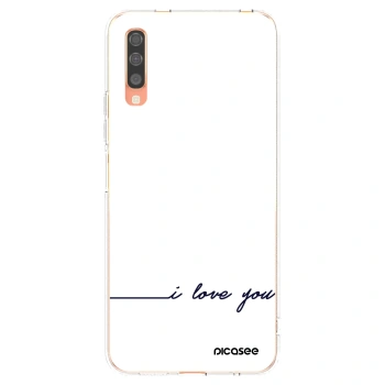 Picasee silikonski prozorni ovitek za Samsung Galaxy A70 A705F - I love you