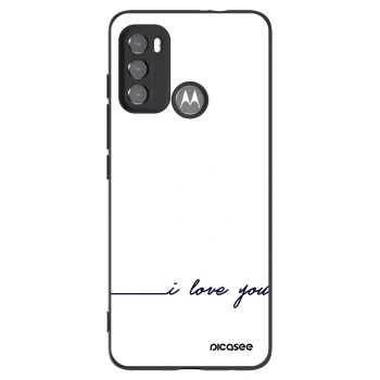 Picasee silikonski črni ovitek za Motorola Edge 60 5G - I love you