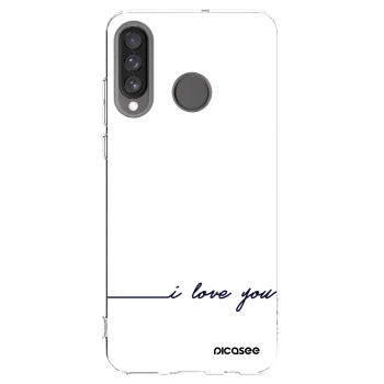 Picasee silikonski prozorni ovitek za Huawei P30 Lite - I love you