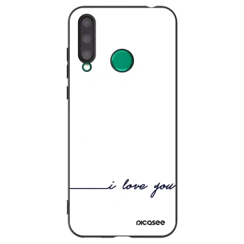 Picasee silikonski črni ovitek za Honor 20 Lite - I love you