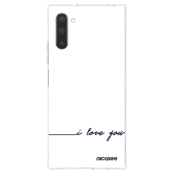 Picasee silikonski prozorni ovitek za Samsung Galaxy Note 10 N970F - I love you