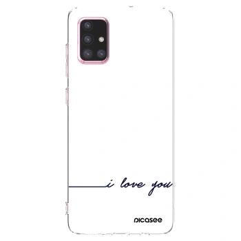 Picasee silikonski prozorni ovitek za Samsung Galaxy A71 A715F - I love you