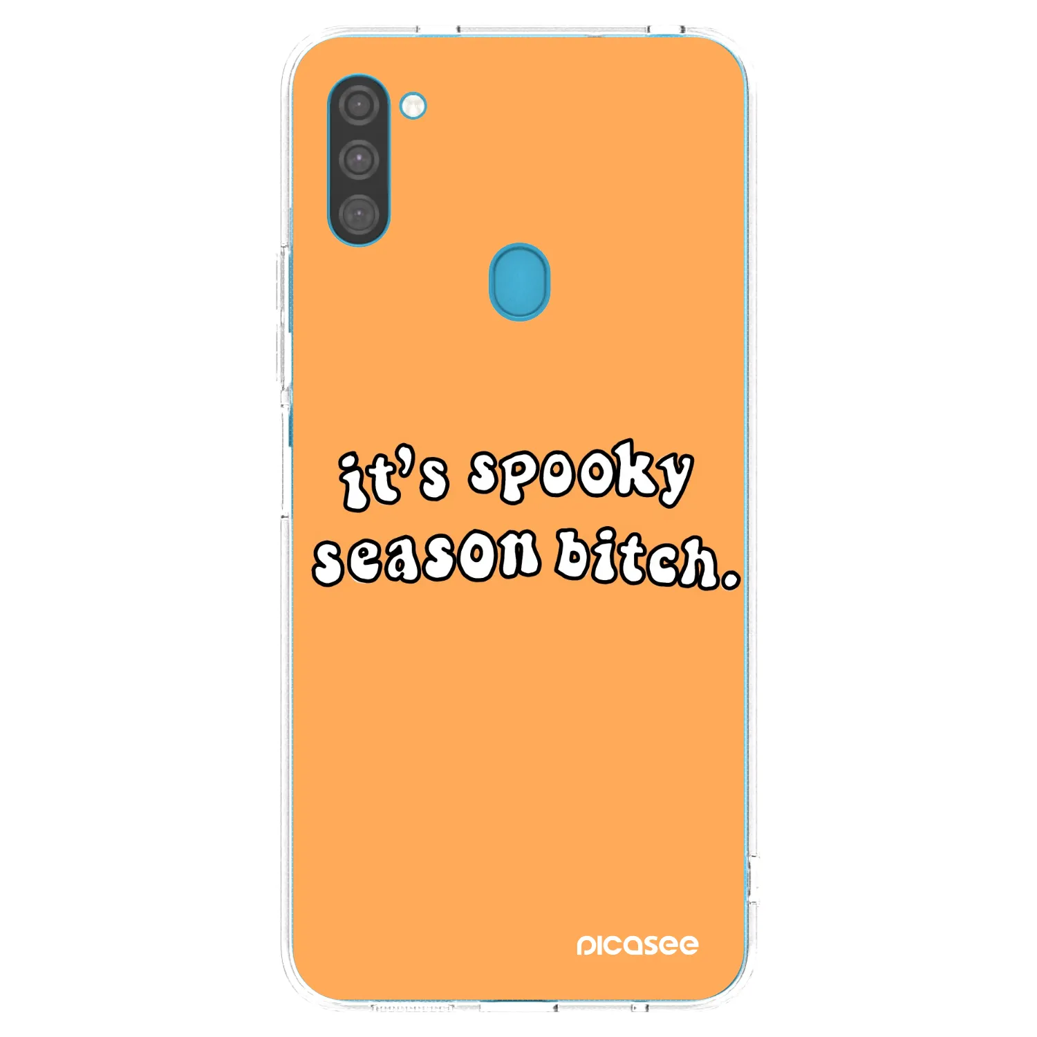 Picasee silikonski prozorni ovitek za Samsung Galaxy M11 - Spooky season