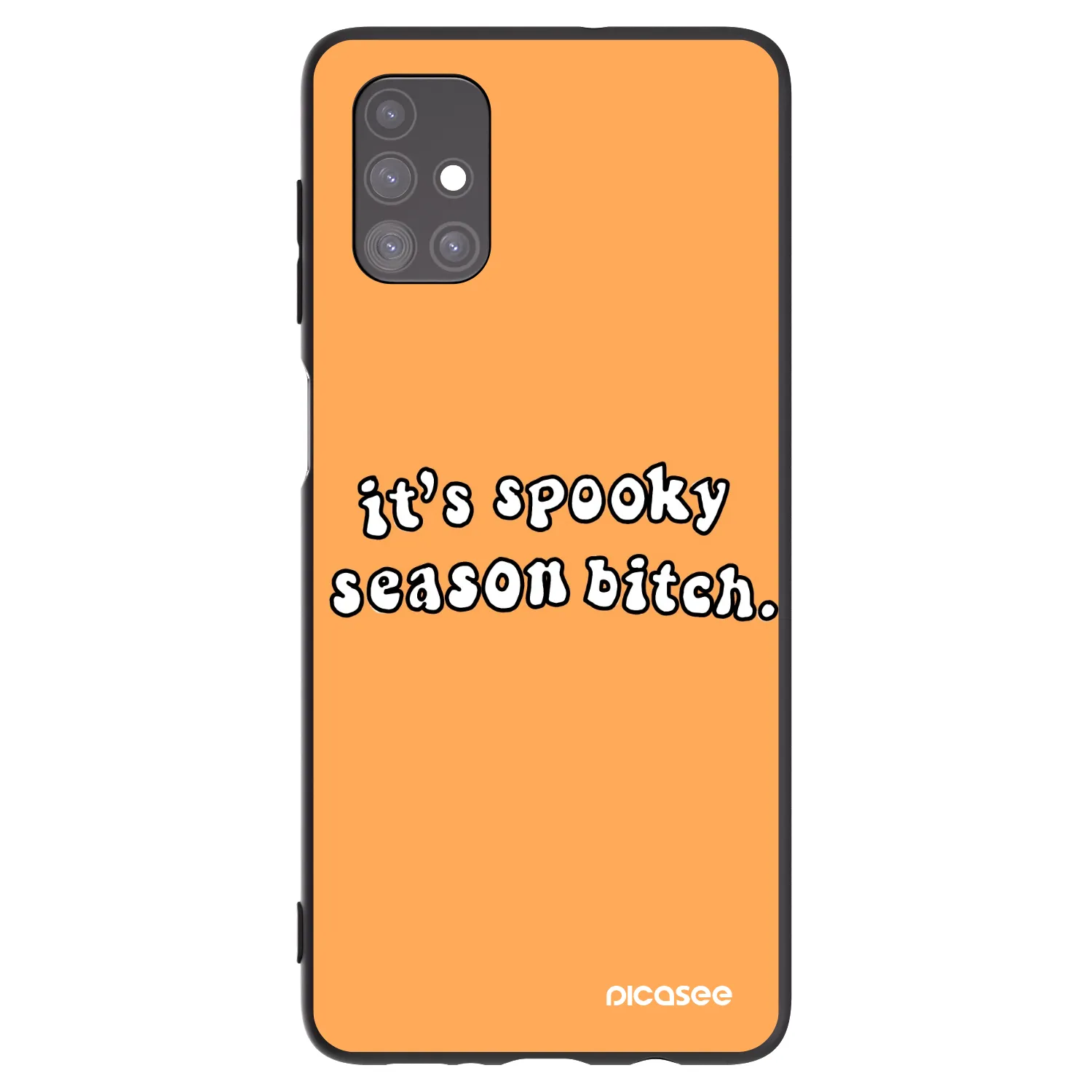 Picasee silikonski črni ovitek za Samsung Galaxy M51 M515F - Spooky season