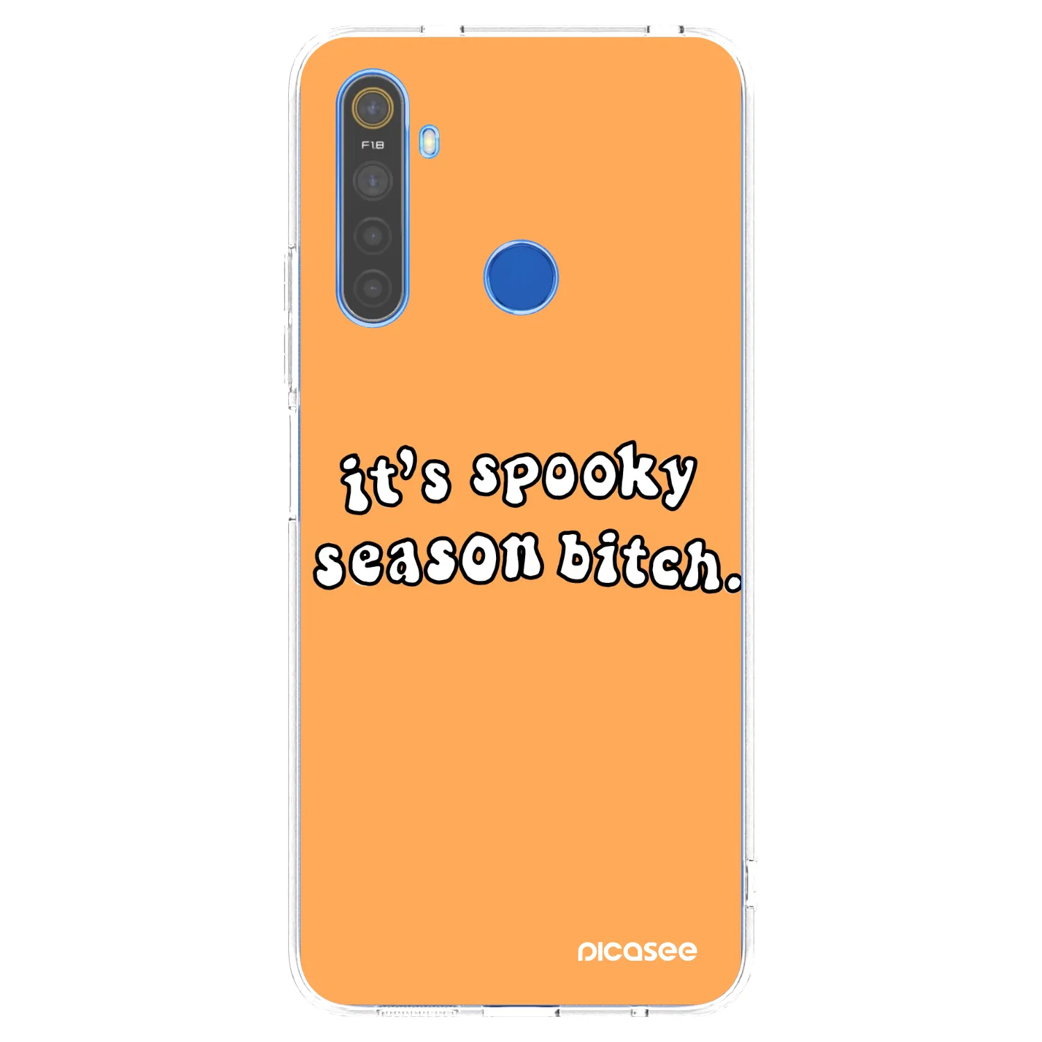 Picasee silikonski prozorni ovitek za Realme 5 - Spooky season