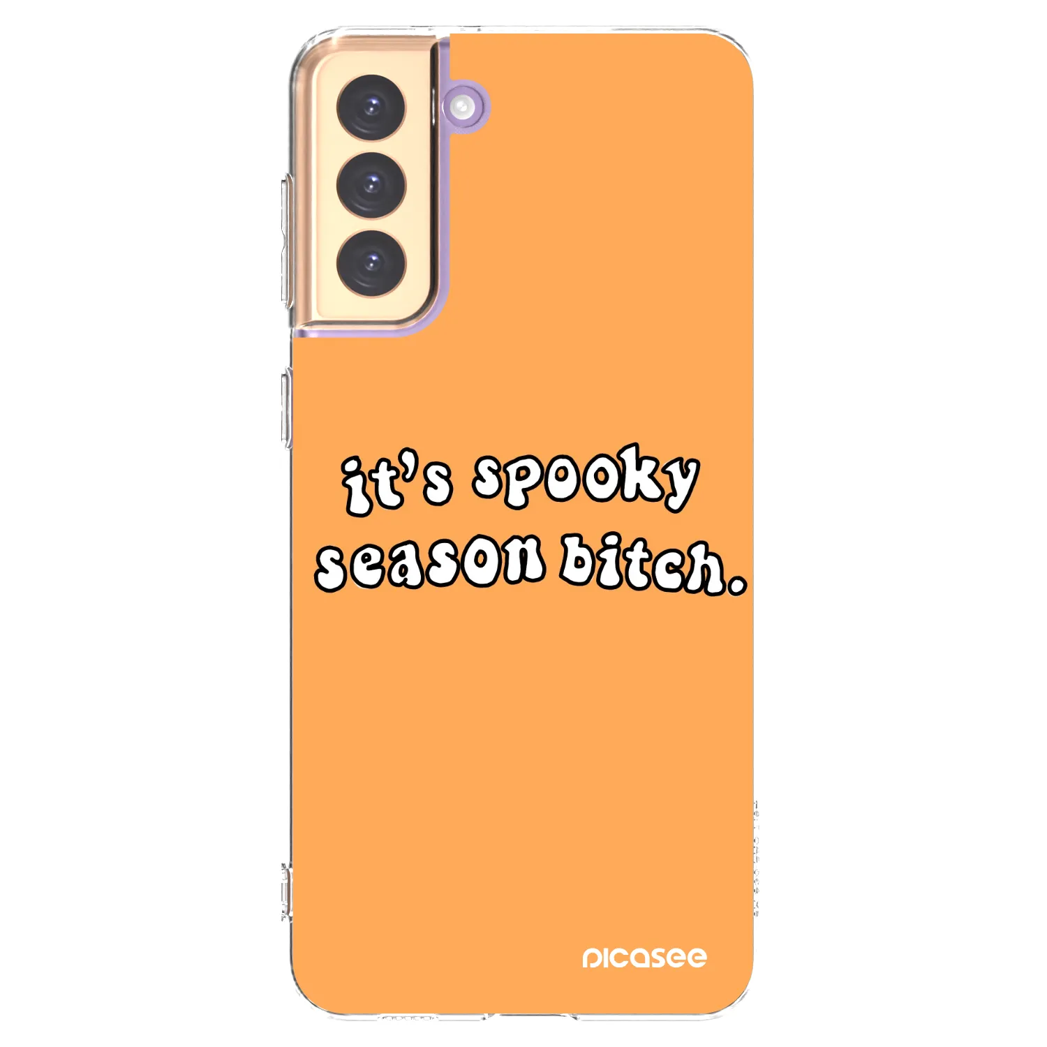 Picasee silikonski prozorni ovitek za Samsung Galaxy S21+ 5G G996F - Spooky season