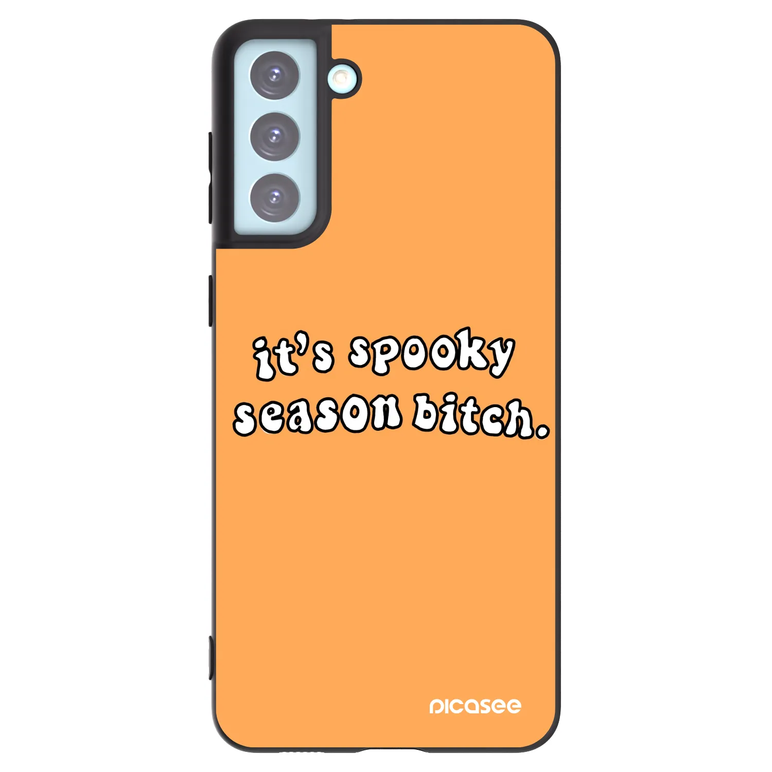 Picasee silikonski črni ovitek za Samsung Galaxy S21+ 5G G996F - Spooky season