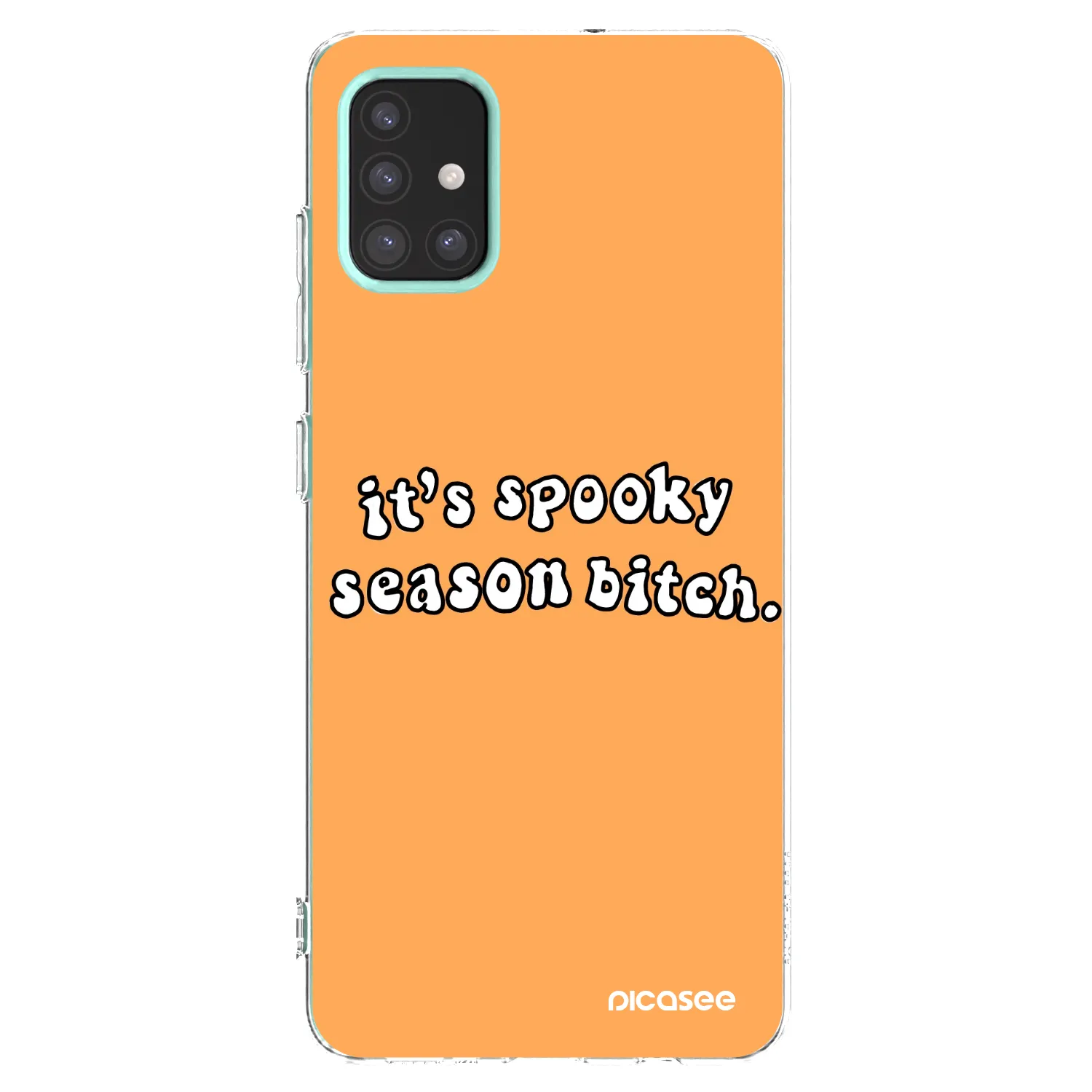 Picasee silikonski prozorni ovitek za Samsung Galaxy M31s - Spooky season