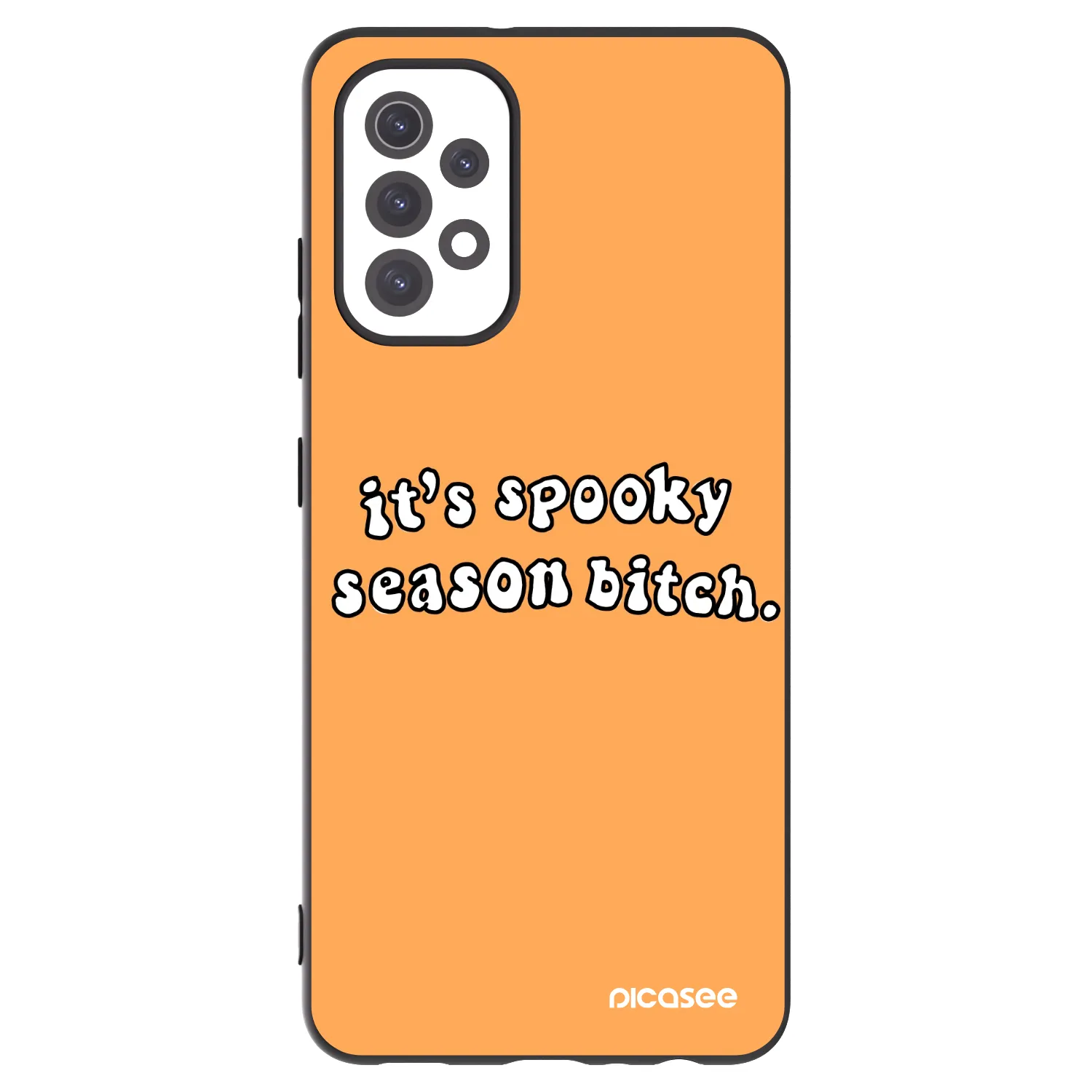 Picasee silikonski črni ovitek za Samsung Galaxy A32 5G A326B - Spooky season