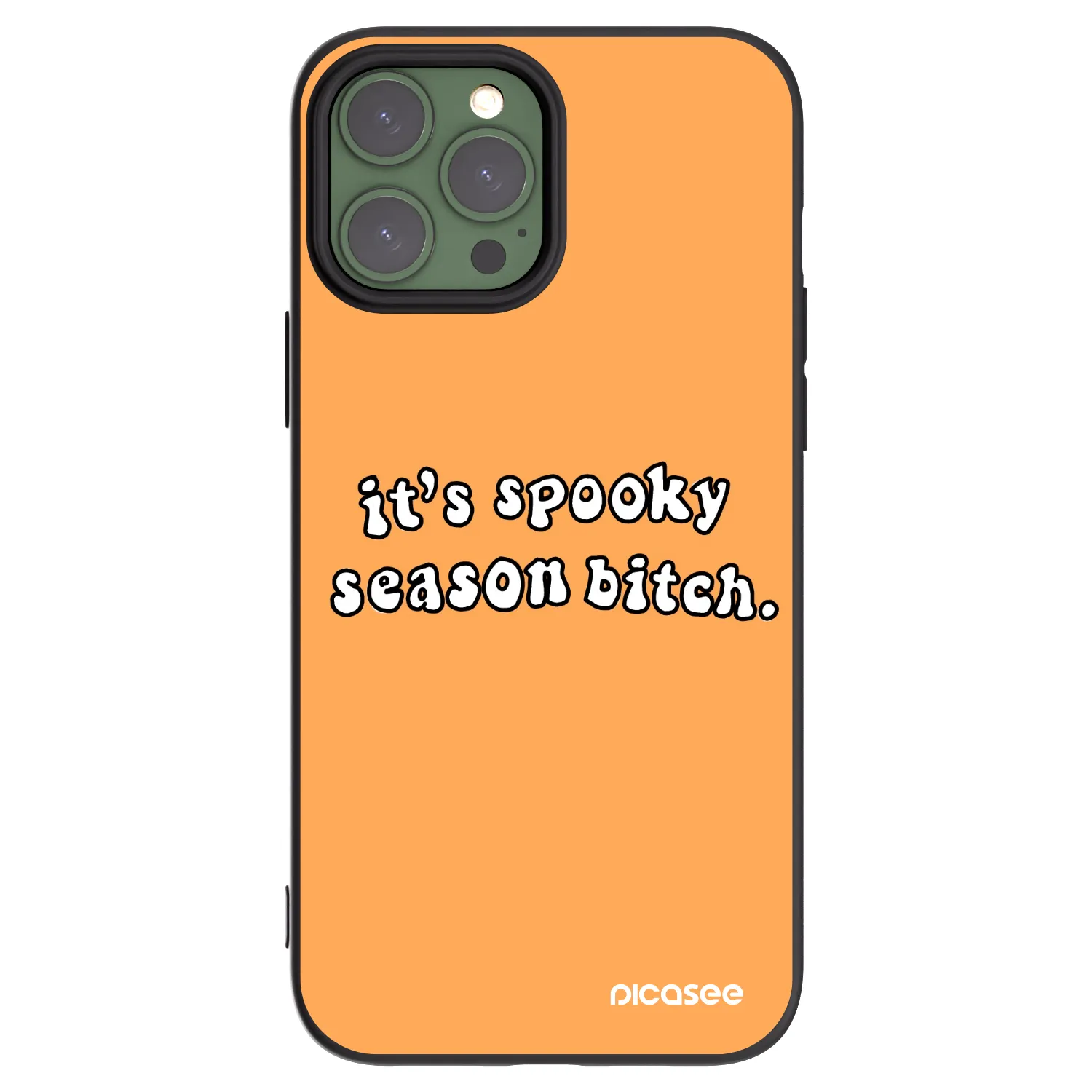 Picasee silikonski črni ovitek za Apple iPhone 13 Pro Max - Spooky season