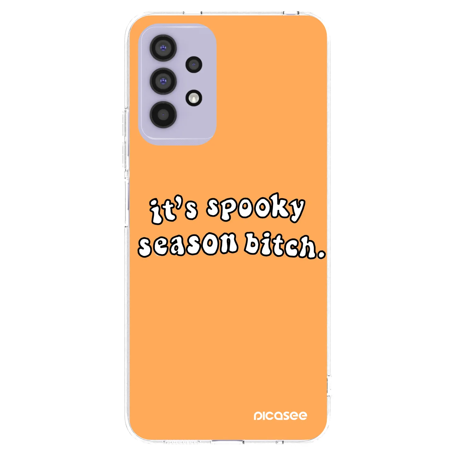 Picasee silikonski prozorni ovitek za Samsung Galaxy A32 4G SM-A325F - Spooky season